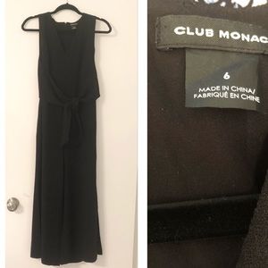 Club Monaco Sleeveless Tie Front Jumpsuit